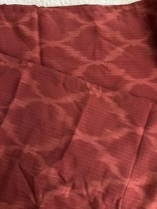 Rot Ikat Gardine Paneele schöner und schwerer Stoff 54 x 82 Stange Tasche 2 Paneele Set - Bild 1 von 6