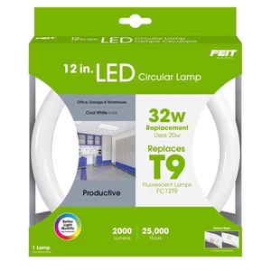 Feit Electric FC12/840/LED 32W 4100K 2200 Lumens G24 Base T8 Circular LED Bulb - Picture 1 of 3