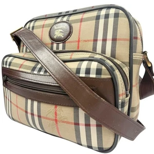 [Buen Estado] Bolso de Hombro Burberry Nova Check con Logo Caballo Sombra - Imagen 1 de 9