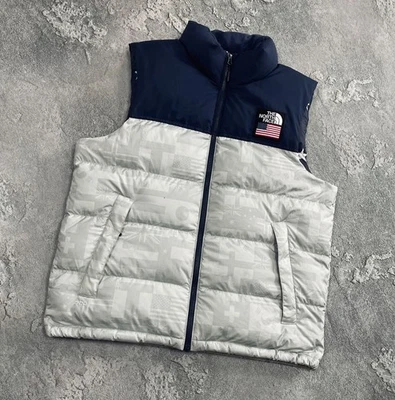 The North Face 2018 USA Olympic IC Nuptse Down 700 Puffer Men's Vest Size L - Image 1 of 4