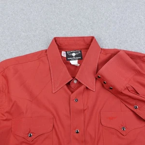 Camisa De Colección Rockmount Ranch Wear Para Hombres XL Perla A Presión Vaquero Occidental Manga Larga - Imagen 1 de 5