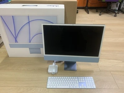 iMac 24 inch M1 Processor 16GB RAM 512GB SSD 4.5K Retina 2021 Blue Locked (2) - Image 1 of 4
