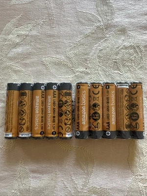 Amazon Basics AAA Alkaline High-Performance Batteries, 1.5 Volt, 10-Year Shelf L - Image 1 of 2