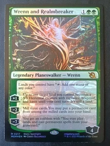 MTG March of the Machine - Wrenn And Realmbreaker - Foil Mythic Planeswalker - Bild 1 von 1