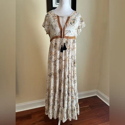 Patrons of Peace Flutter Sleeve Maxi Dress - Image 1 of 4