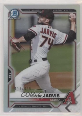 2021 Bowman Chrome Prospects Refractor /499 Bryce Jarvis #BCP-44 - Image 1 of 2