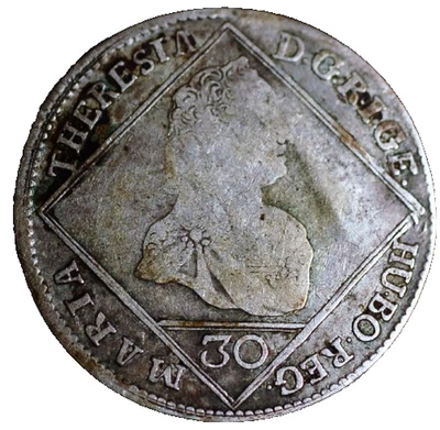Bohemia 30 Kreuzer 1765 Maria Theresa KM# 785 - Image 1 of 2