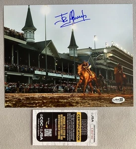 JUNIOR ALVARADO AUTOGRAPH 8x10 PHOTO 2025 KENTUCKY DERBY SOVEREIGNITY- JSA 47302 - Picture 1 of 1