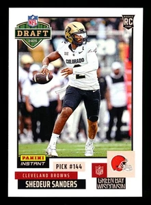 2025 PANINI INSTANT SHEDEUR SANDERS RC DRAFT NIGHT 1° NFL CARD BROWNS ROOKIE SP - Foto 1 di 2