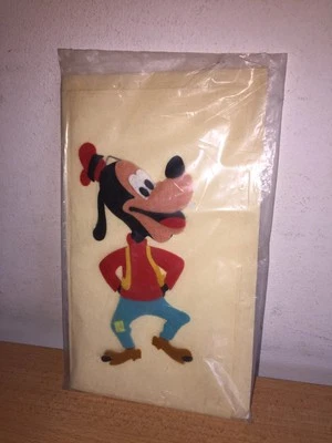 Walt Disney Carta da Lettera Auguri Busta con PIPPO in Panno Lenci 1967 Vintage - Immagine 1 di 2