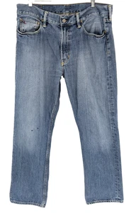 POLO Vintage Mens Jeans Tag 34/30 Rise 12" Cuff 9" FLAW 2 Spots - Picture 1 of 15