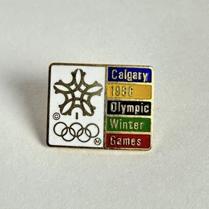 VINTAGE CALGARY 1988 OLYMPIC WINTER GAMES LOGO PIN - Picture 1 of 3