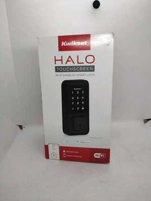 Kwikset Halo Touchscreen Wi-Fi Enabled Smart Lock Venetian Bronz -Black Open Box - Image 1 of 4
