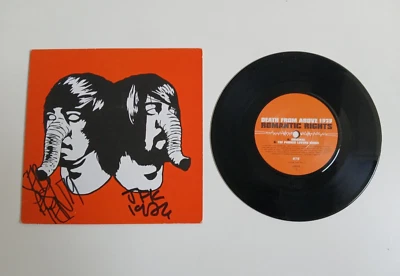 DEATH FROM ABOVE 1979 ROMANTIC RIGHTS VINYL 7" SINGLE *BAND SIGNED AUTOGRAPHED* - Image 1 of 2