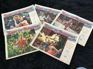 EAST OF SUMATRA Orig. 1953 Película Lobby Card Set de (5) Jeff Chandler - Suzan Ball - Imagen 1 de 9