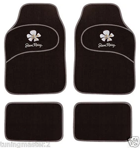 Serie Set Tappeti Tappetini Auto Universali Moquette Daisy Bordo Colorato Grigio - Foto 1 di 1
