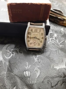 Bulova Uhr 1928 15 Jewel Art Deco 14K Weißgold Filled Case Non Working - Bild 1 von 12