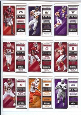 2018 PANINI CONTENDERS DRAFT PICKS U PICK PLAYER RODGERS SANDERS BO DAK LUCK ETC - Image 1 of 4