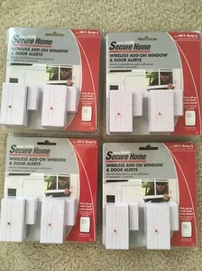 4 Heath Zenith Secure Home 100 Ft Range Wireless Add On Window & Door Alerts NIP - Picture 1 of 3