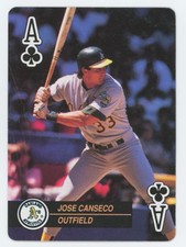 1992 BICYCLE BASEBALL ACES PLAYING CARDS JOSE CANSECO OAKLAND ATHLETICS #NN
