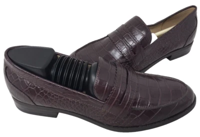 Mocasines de vestir cómodos sin cordones Orlee para mujer Nine West borgoña talla: 6 166A Foto 1 de 4