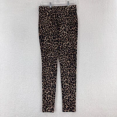 Boston Proper Brown Animal Print Pull On Legging Pants Womens Stretch Size XS - Image 1 of 4