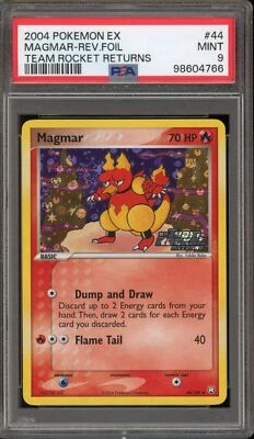 Pokemon Magmar EX Team Rocket Returns Reverse Holo #44 PSA 9 Mint - Image 1 of 2