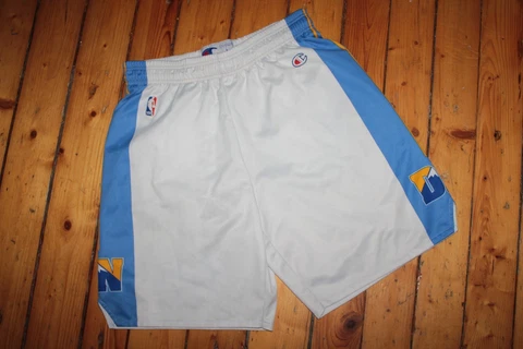 DENVER NUGGETS NBA CHAMPION SHORTS PANTS WHITE SIZE L Cover