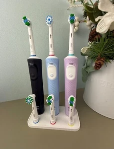Oral B Spazzolino Elettrico Gocciolatoio Supporto e Supporto Testa, Colore Bianco - Foto 1 di 11