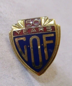 Orden Católica de Forestales COF C.O.F. Alfiler de solapa fraternal servicio leal 50 años - Imagen 1 de 3