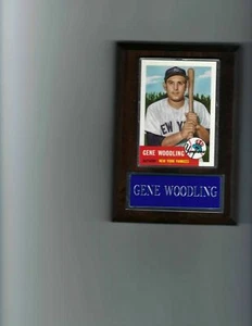 GENE WOODLING PLAQUE BASEBALL NEW YORK YANKEES NY MLB   C - Picture 1 of 1