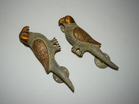Brass Parrot Shape Door Handle Parakeet Lovebirds Door Pull Accessories HK462 Cover