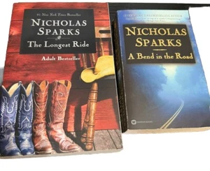 Nicholas Sparks Romance 2 PB The Longest Ride, & A Bend In The Road - Picture 1 of 6