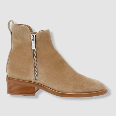 $525 3.1 Phillip Lim Mujer Beige Alexa Gamuza Botín Bota Zapatos Talla 40 Foto 1 de 4