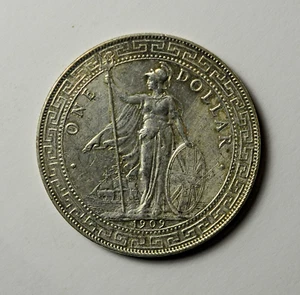 1909B Great Britain Silver Trade Dollar - Picture 1 of 2