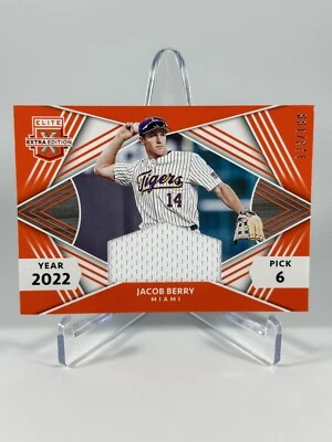 22 Elite Extra Edition 1st Round Materials Relic Orange #FRM-JB Jacob Berry /199 - Image 1 of 3