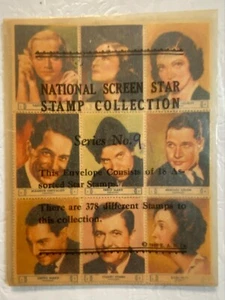 Vintage 1932 National Screen Star Stamp Collection Set of 18 - Marlene Dietrich - Picture 1 of 2