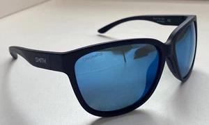 Smith Monterey Sunglasses Matte Midnight Chromapop Polarized - Blue Mirror - Picture 1 of 5