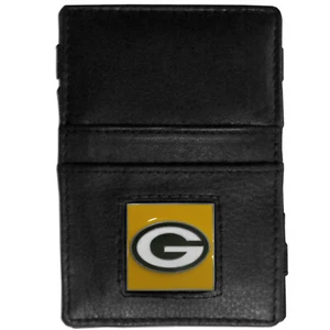 NFL GREEN BAY PACKERS WALLET JACOB'S LADDER STYLE FINE GRAIN LEATHER NEW - Picture 1 of 4