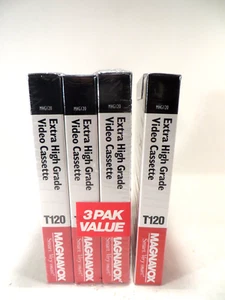 VHS Magnavox Leer 3er-Pack + 1 hochwertige Videokassette versiegelt Neu - Bild 1 von 6