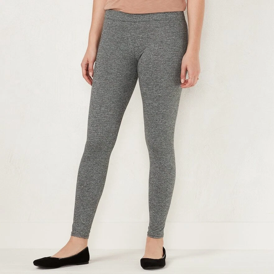 Leggings Lauren Conrad - Gris jaspeado Foto 1 de 1