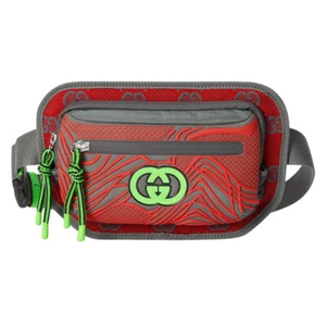 Authentic Gucci GG Jersey Nylon Rubber Waist Shoulder Belt Bag 752102 $1200 - Picture 1 of 7