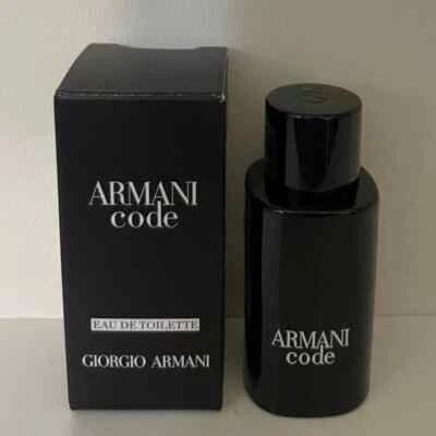 Armani Code By Giorgio Armani Eau De Toilette 7 ml/0,23 OZ Mini Viaje Spalsh Hombres Foto 1 de 3
