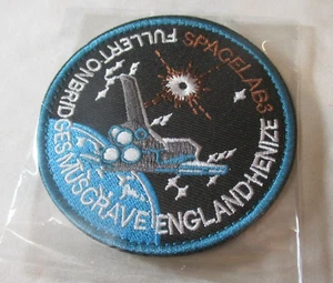 Space Lab 3 Fullerton Bridges Musgrave England NASA Self Attaching Patch / NEU - Bild 1 von 2