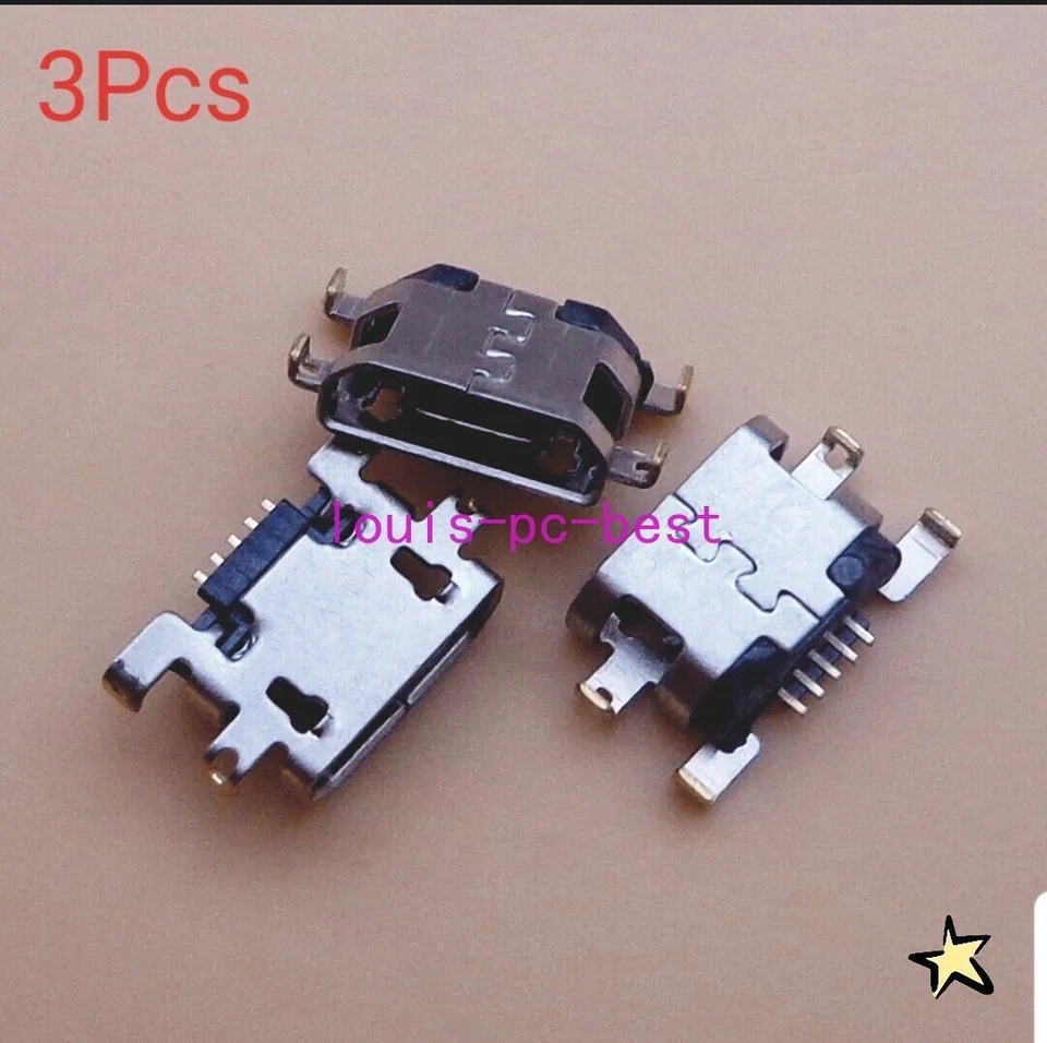 Puerto de carga 3XUSB micro sincronización para Amazon Kindle Fire HD8 SX034QT 2017 7ª generación Foto 1 de 2