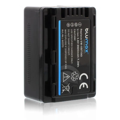 Blumax Akku passend für Panasonic VW-VBT190 E-K VW-VBK180 VW-VBT380 2020 mAh