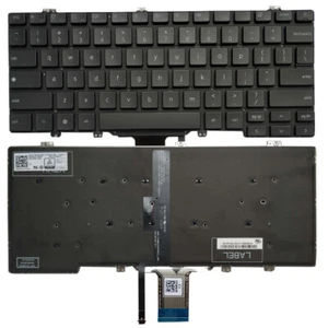 Laptop New for Dell Latitude 7300 5310 5300 2 in 1 US Keyboard With Backlit - Afbeelding 1 van 6