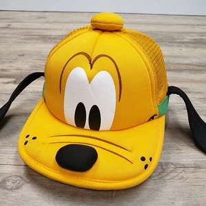 Disney Pluto Hat Cap Snapback Mesh Back Floppy Ears Tongue Adult Adjustable - Picture 1 of 11