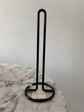 New with tags Iron Works black wrought iron paper towel holder modern