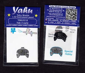 yma3218/ YAHU Models - Jakowlew Jak-3 - Instrument panel - 1:32 - Bild 1 von 1